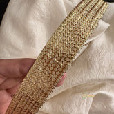 Premium Floral Brass Plated Plain Hipbelt - G115278